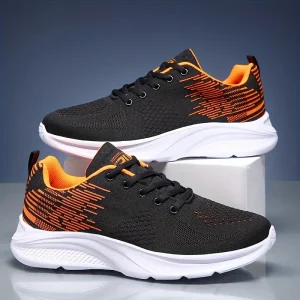 Lightweight Breathable Gradient Mesh Unisex Athletic Sneakers