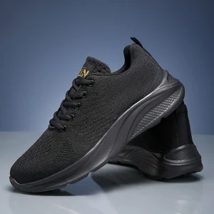 Lightweight Breathable Gradient Mesh Unisex Athletic Sneakers - Thumbnail Image 2