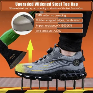 Steel Toe Protective Safety Shoes Slip Resistant