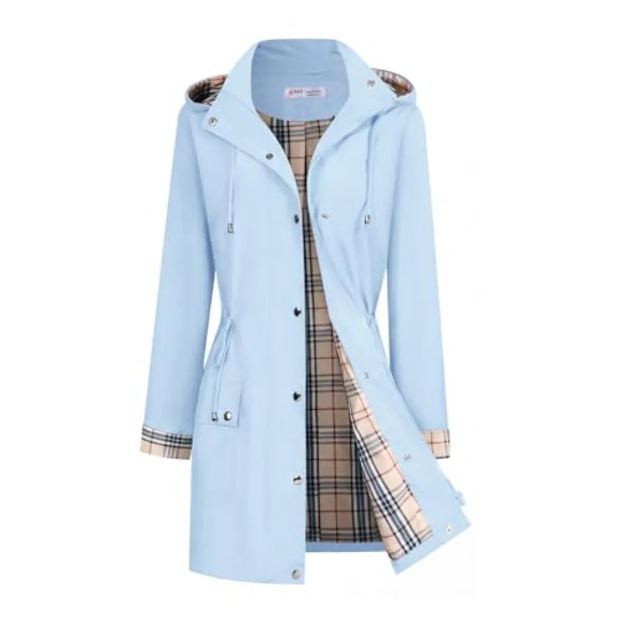 Lephsnt Rain Coats for Women Waterproof Rain Jacket - Image 1