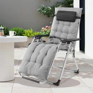 Zero Gravity Recliner Camping Patio Lounge Chair - Thumbnail Image 3