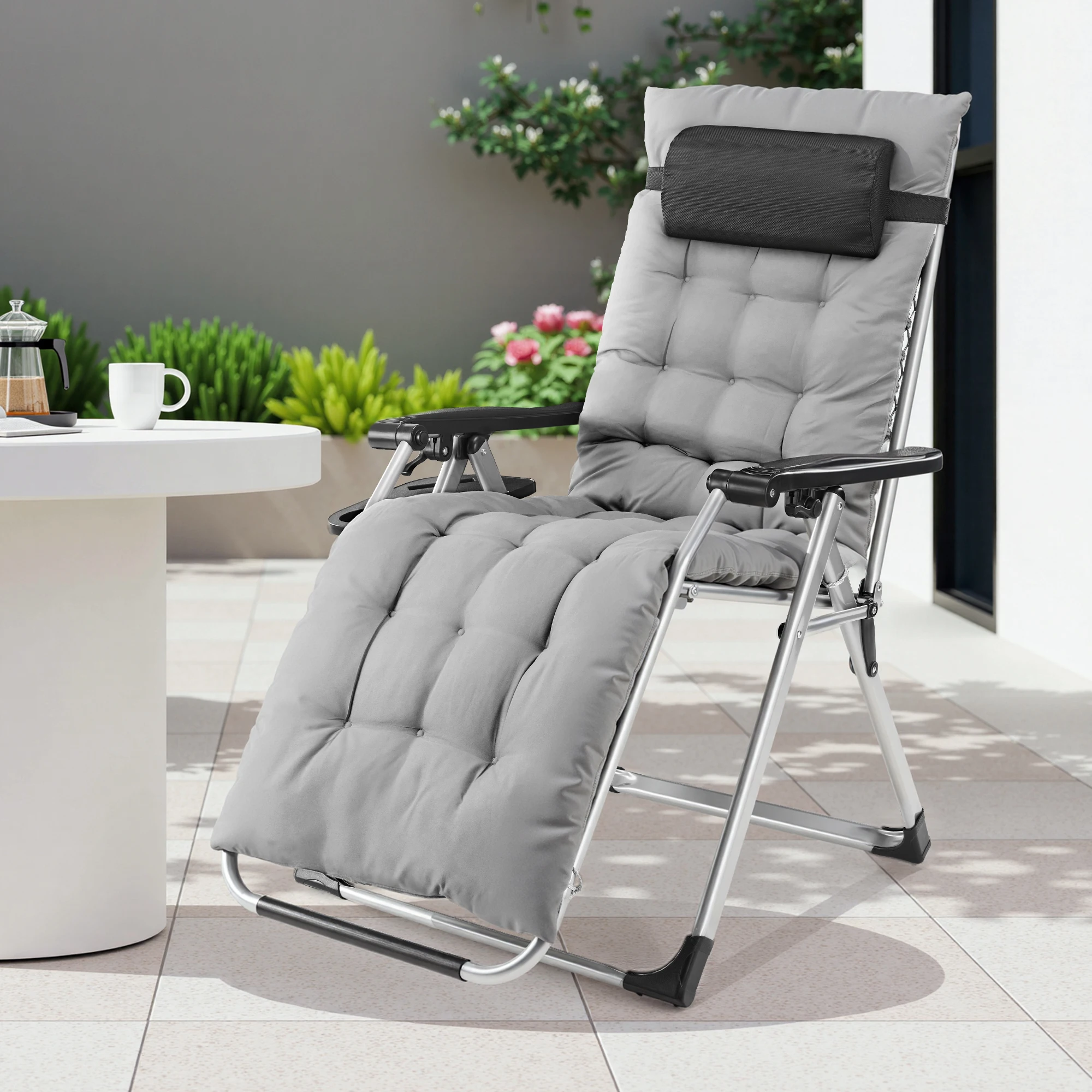 Zero Gravity Recliner Camping Patio Lounge Chair - Image 3