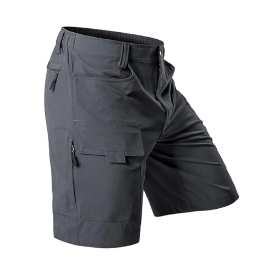 Men's Hiking Cargo Shorts 9"/10" Quick Dry Lightweight Waterproof - Image 1