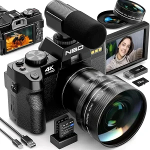 4K Digital Cameras for Photography,48MP