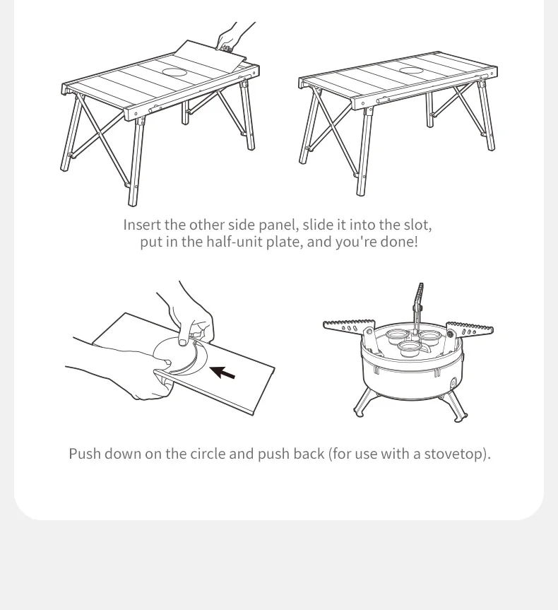 Camping Folding Aluminum Alloy IGT Table - Image 3