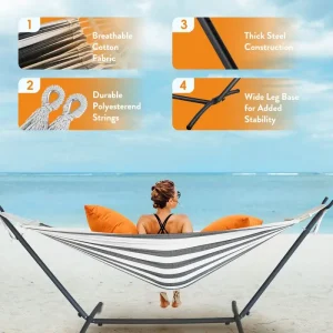 Adjustable Stand Hammock - 600lb Capacity - Thumbnail Image 2