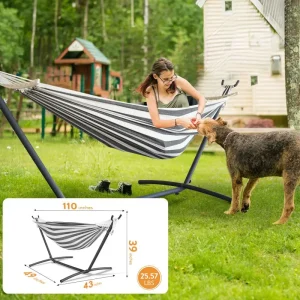 Adjustable Stand Hammock - 600lb Capacity - Thumbnail Image 3