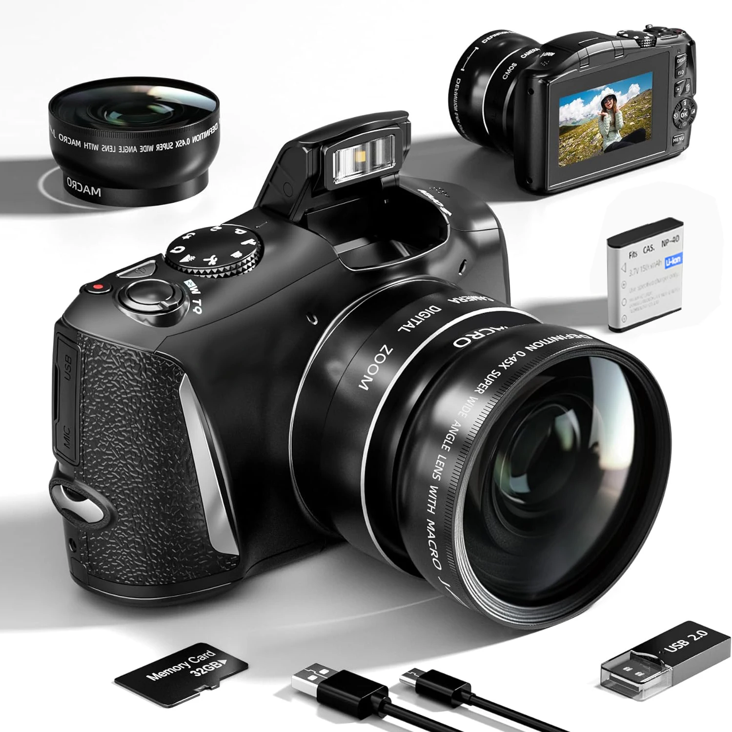 4K Digital Camera Ultra 48MP Camera Vlogging Camera - Image 1