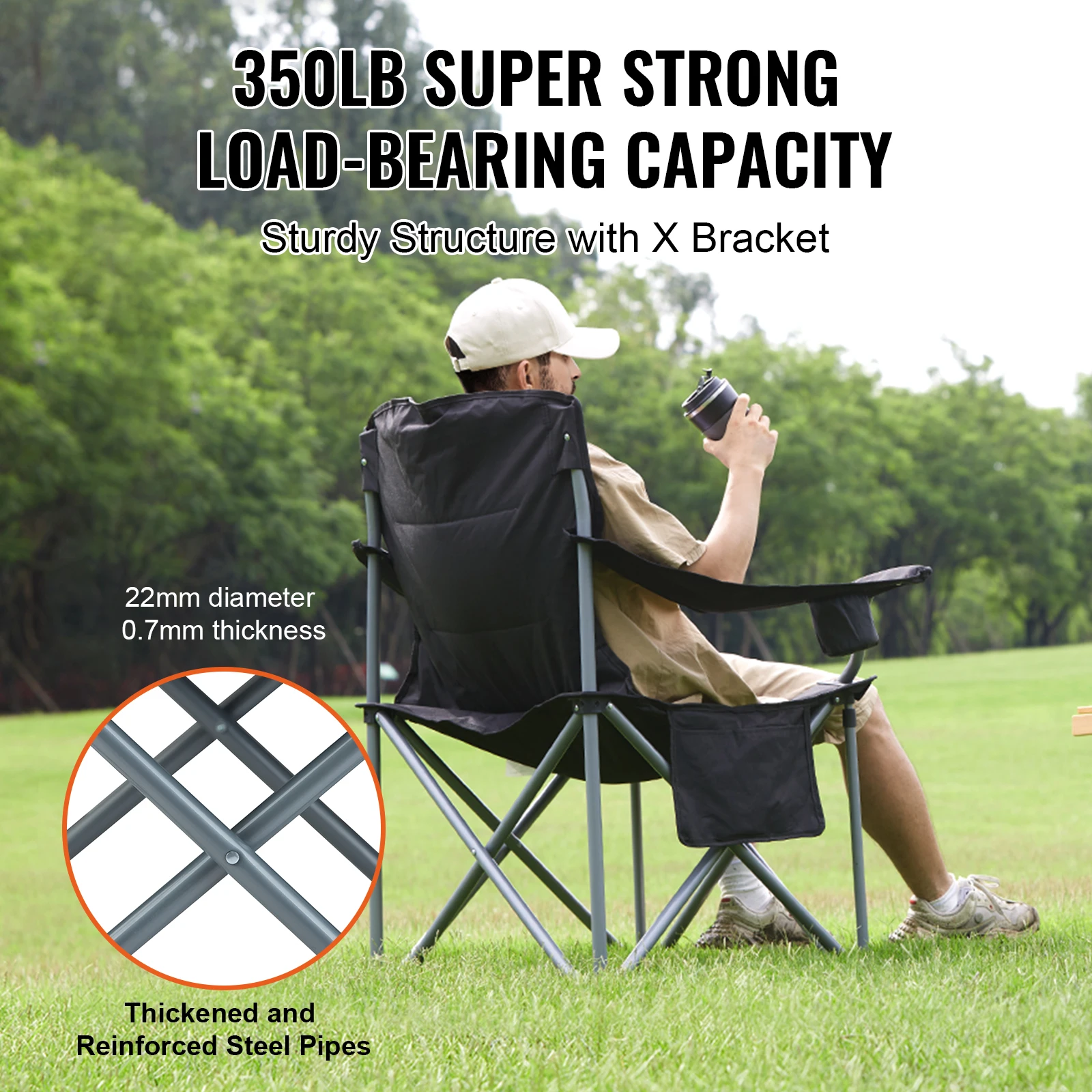 Camping Folding Chair for Adults - Image 3