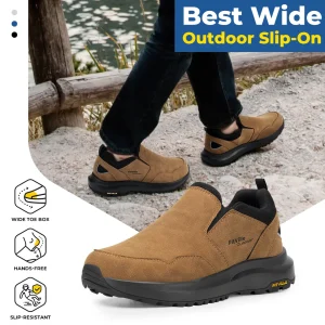 Men Extra Wide Slip On Hiking Loafers, - Thumbnail Image 2