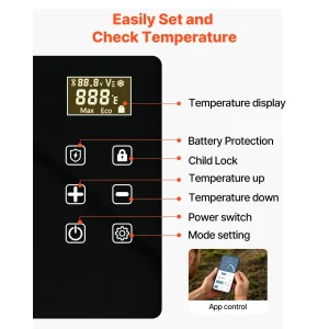 15L 20L 22L 30L 45L 55L Portable Car Cooler Refrigerator Electric Compressor - Thumbnail Image 2