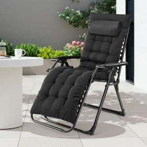 Zero Gravity Recliner Camping Patio Lounge Chair - Thumbnail Image 4
