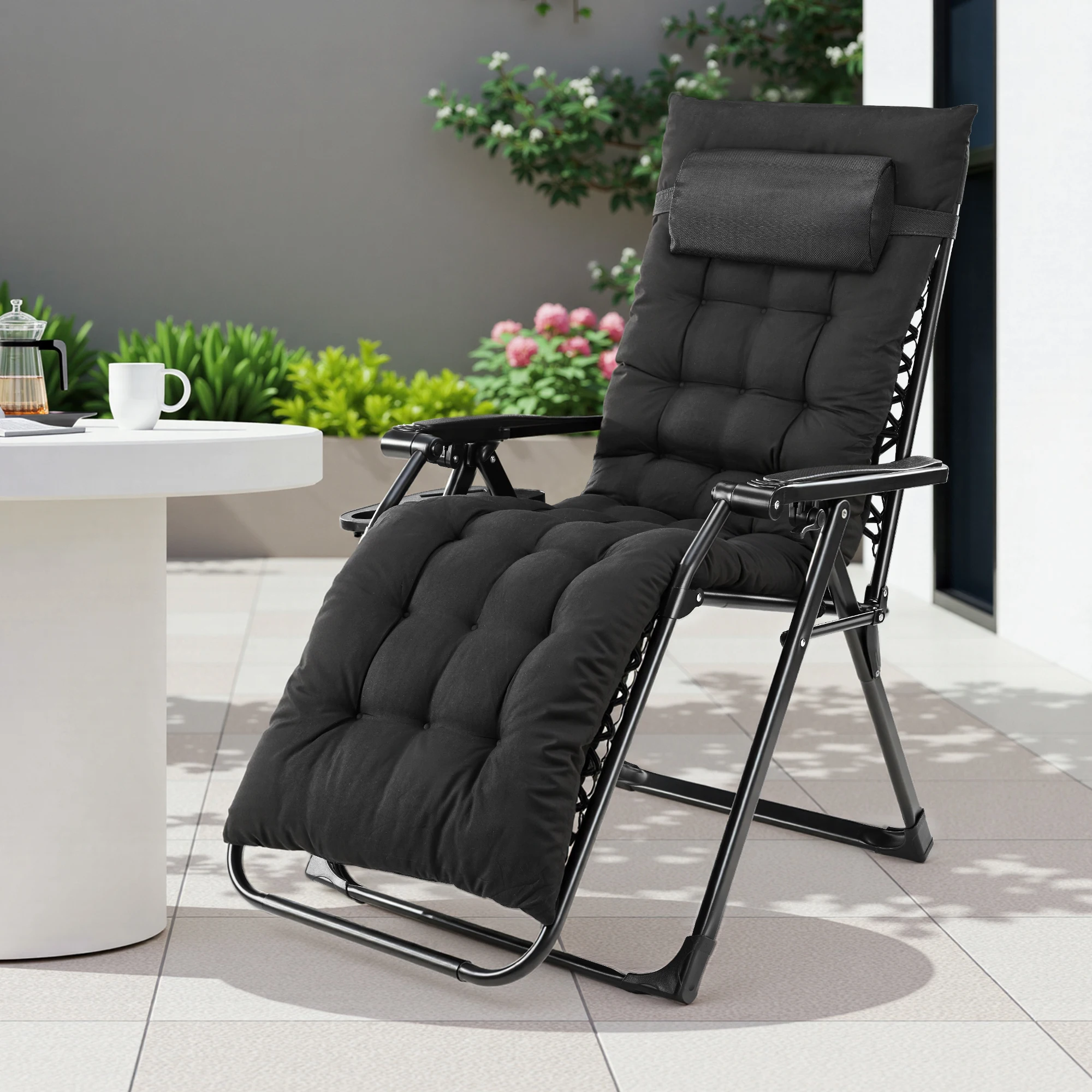 Zero Gravity Recliner Camping Patio Lounge Chair - Image 4
