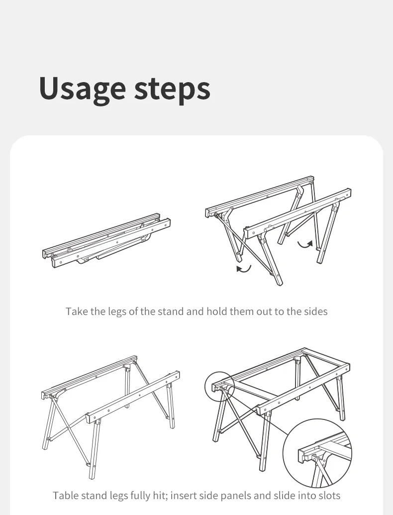 Camping Folding Aluminum Alloy IGT Table - Image 2