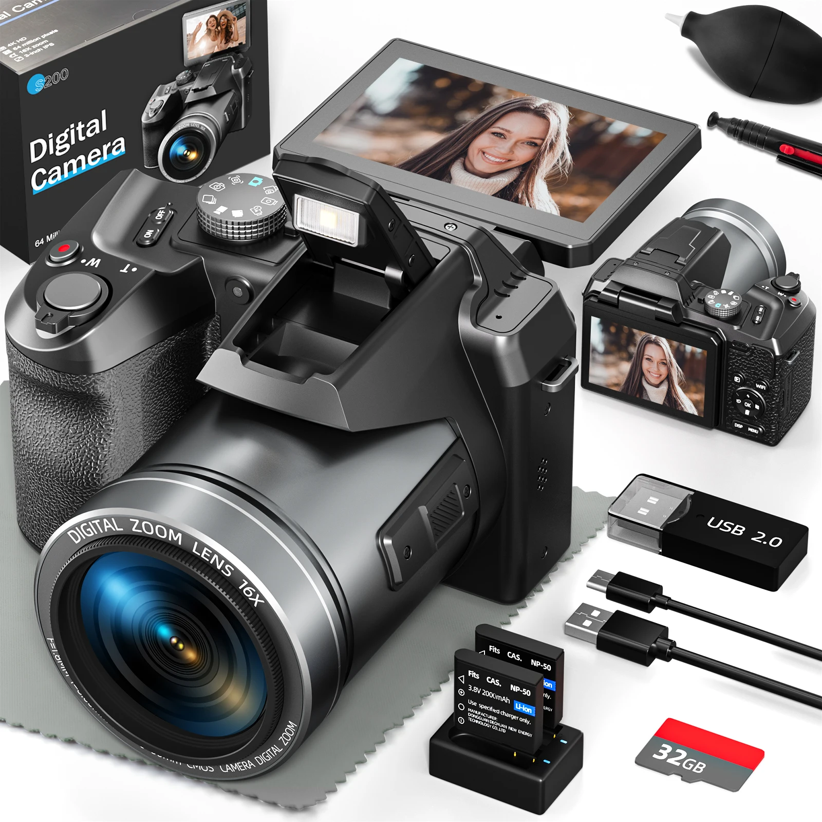 64MP Professional Digital Camera for Photography - Image 1