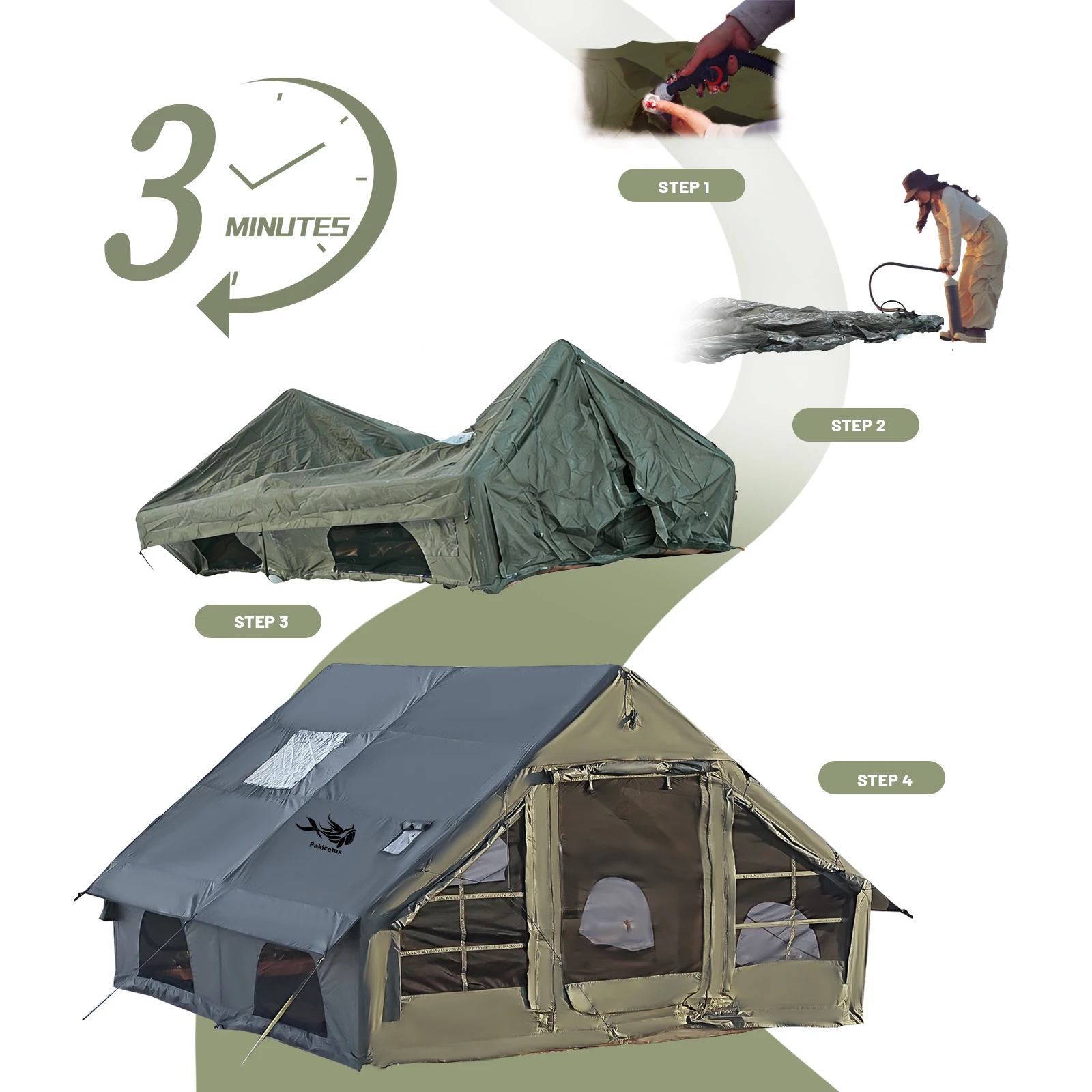 Large Luxury Inflatable Glamping Tent - Image 2
