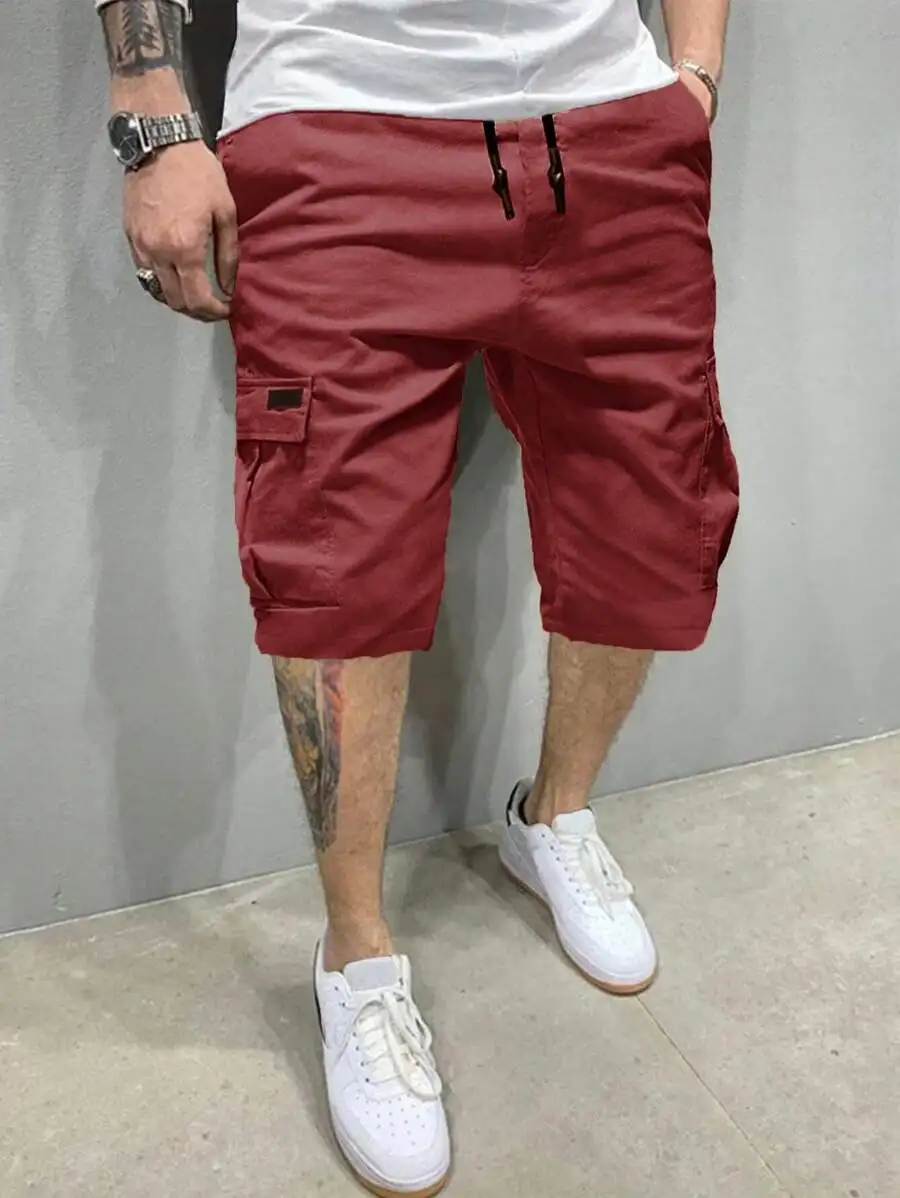 Classic Design Cargo Shorts, Men's Casual Multi-Pocket - Image 3