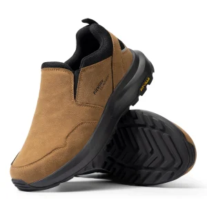 Men Extra Wide Slip On Hiking Loafers,