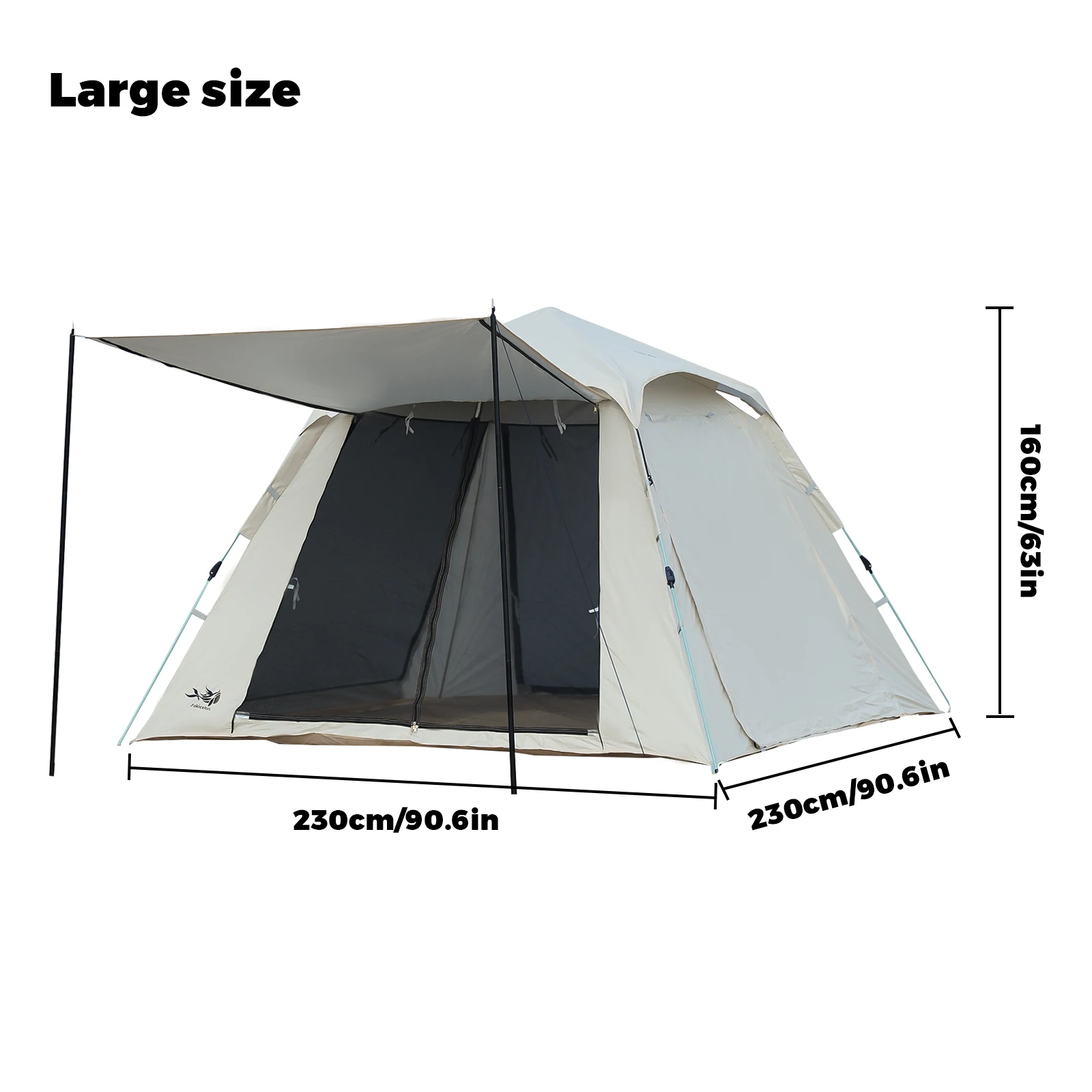 1-3 Person Pop Up Inflatable Camping Tent, - Image 2