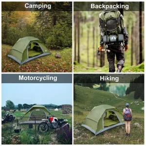 Camping Tents 1 2 3 4 Persons with Unique Rainfly Backpacking Tent - Thumbnail Image 2