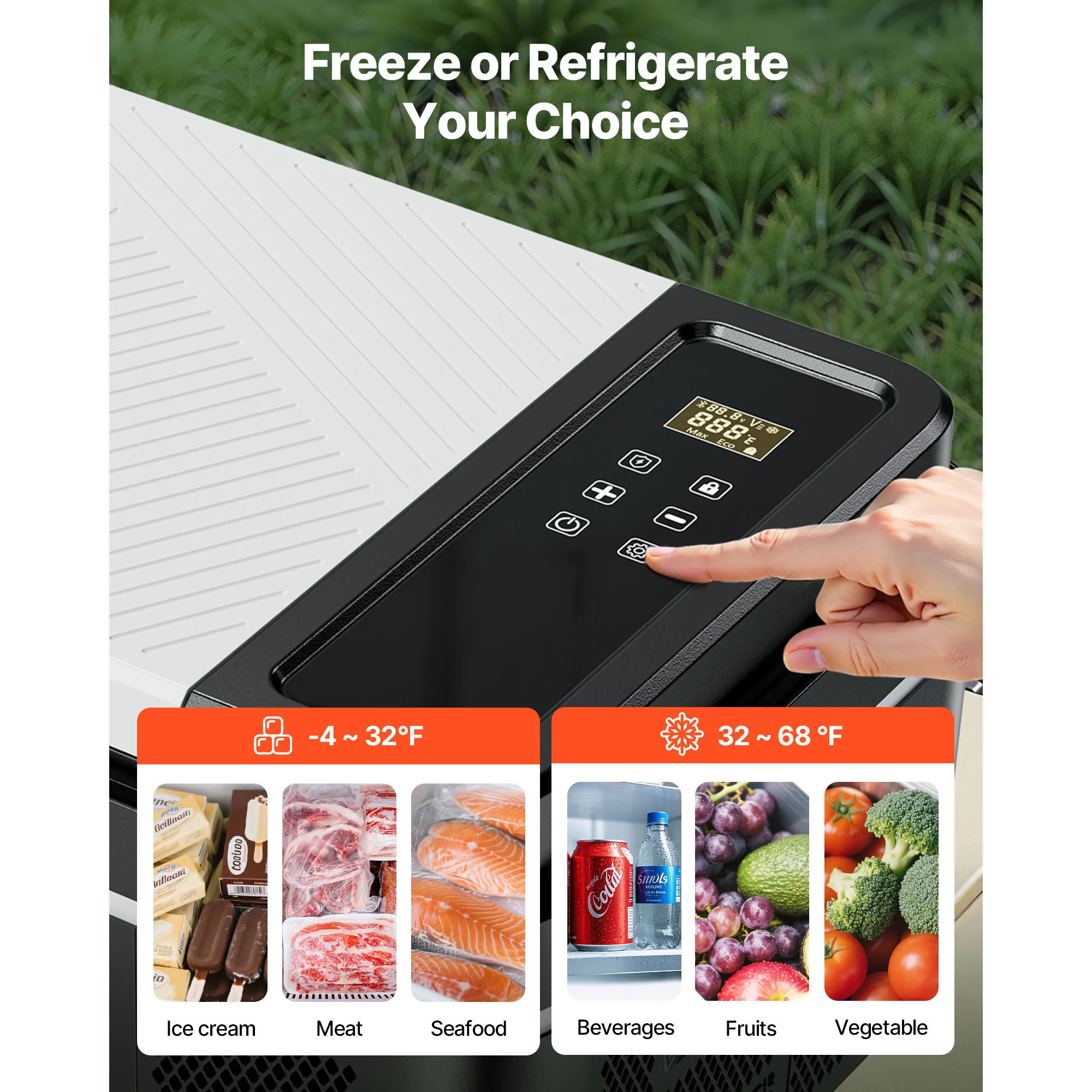 15L 20L 22L 30L 45L 55L Portable Car Cooler Refrigerator Electric Compressor - Image 1
